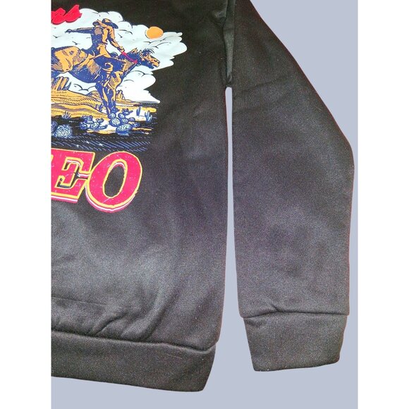 Coors Banquet Rodeo Hoodie Black Mens Medium - Picture 9 of 10